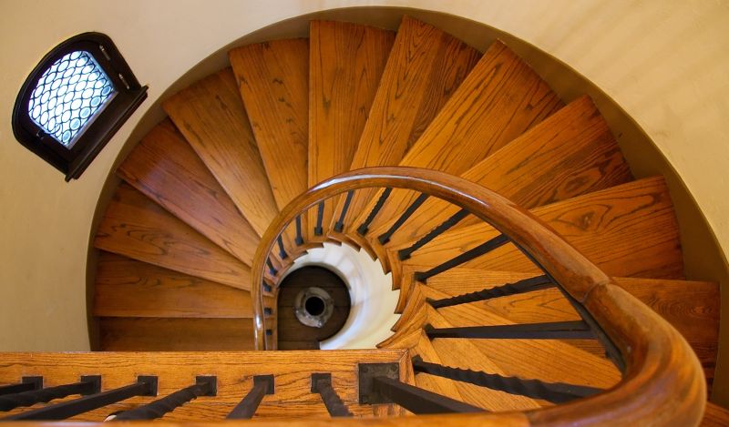 Spiral Wooden Stairs